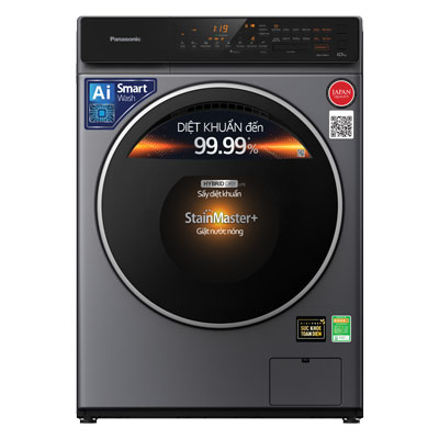  Máy giặt sấy Panasonic Inverter 10 kg NA-V10FC1LVT lồng ngang
