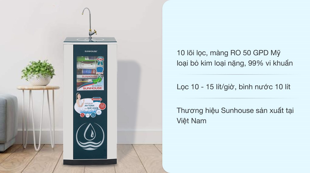  Máy lọc nước R.O Hydrogen Kangaroo KG10G5VTU 10 lõi 